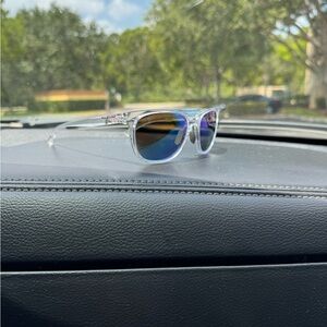 Oakley Clear /Blue Glass Polarized Sunglasses